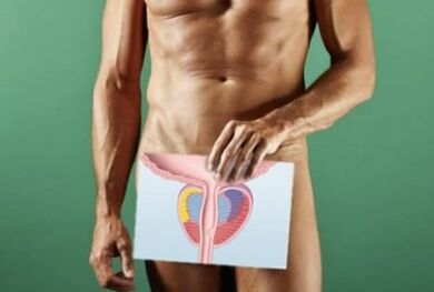 Changement de la prostate avec la prostatite