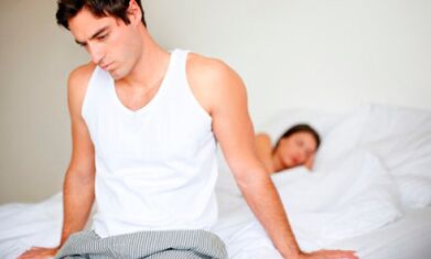 Manque de pouvoir avec la prostatite